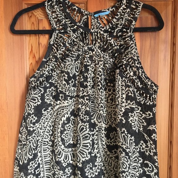 Anthropologie Tops - Paisley sheer tank top (Anthropologie)